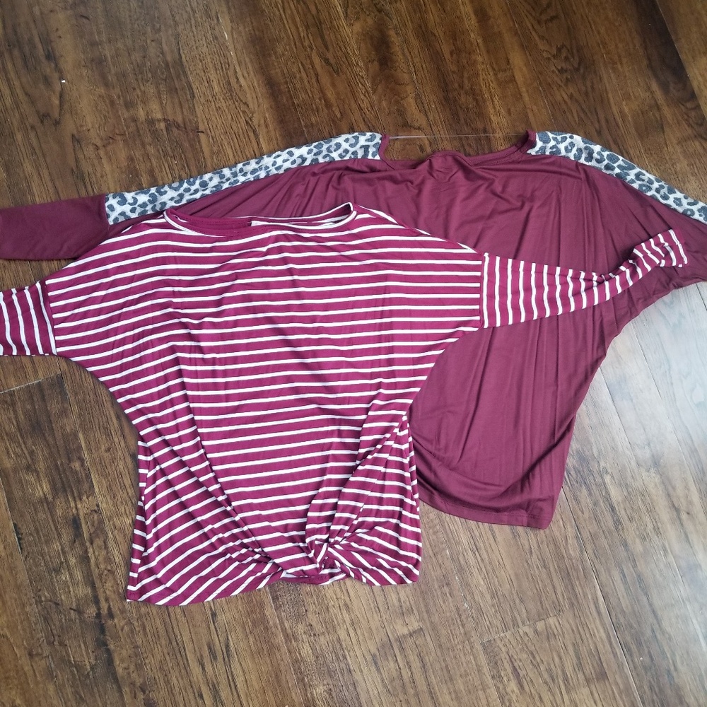 Knot Detail Striped Top